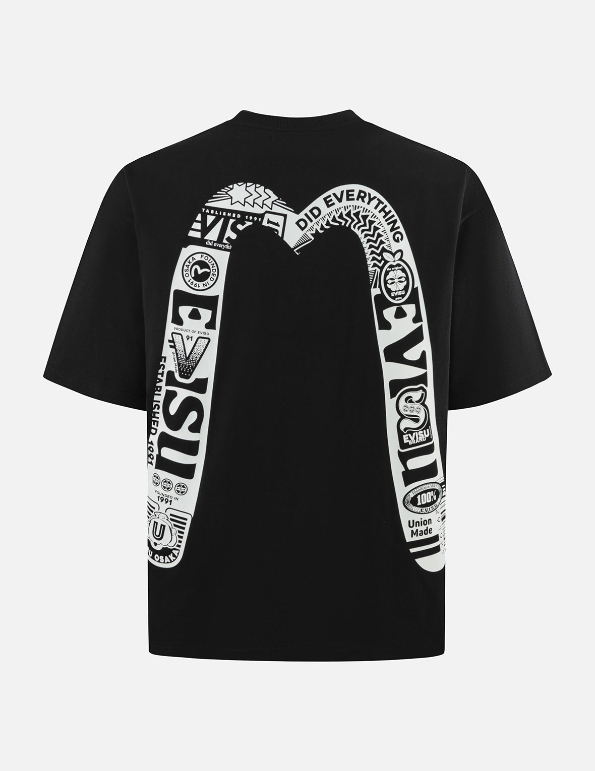 ロゴと大黒プリント ルーズフィット Tシャツ